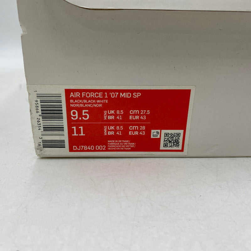 【中古品】【メンズ】 NIKE ナイキ × STUSSY ステューシー DJ7840-002 AIR FORCE エアフォース 1 MID ミッド スニーカー シューズ 靴 160-260413-ya-13-izu サイズ：27.5cm カラー：BLACK/BLAK-WHITE 万代Net店