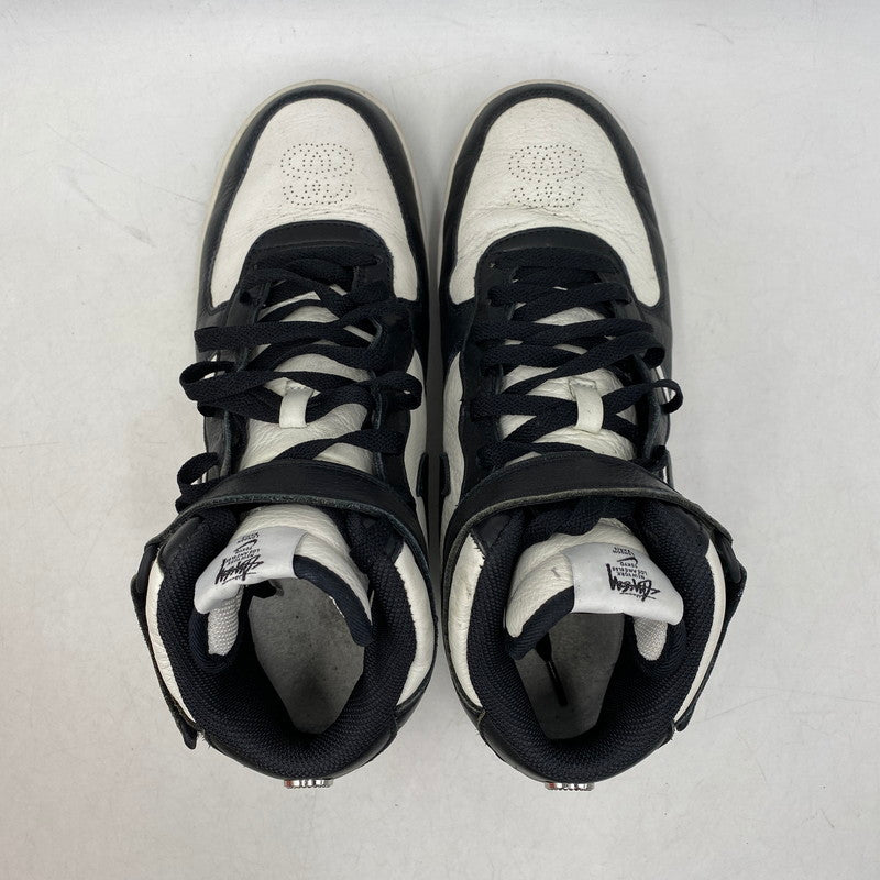 【中古品】【メンズ】 NIKE ナイキ × STUSSY ステューシー DJ7840-002 AIR FORCE エアフォース 1 MID ミッド スニーカー シューズ 靴 160-260413-ya-13-izu サイズ：27.5cm カラー：BLACK/BLAK-WHITE 万代Net店