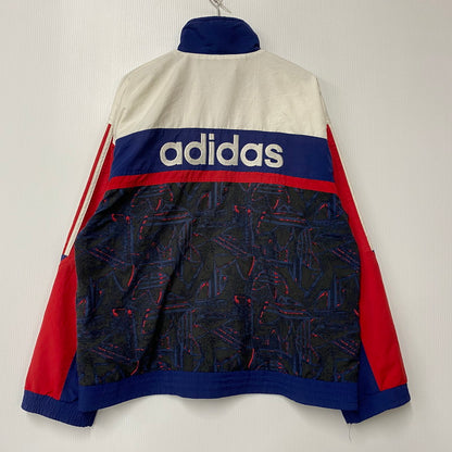 【中古品】【メンズ】 OLD ADIDAS オールド アディダス 万国旗タグ SIDE LINE ZIPUP NYLON JACKET サイド ライン ジップアップ ナイロン ジャケット アウター 146-260417-kh-09-izu サイズ：F 180 カラー：マルチ 万代Net店