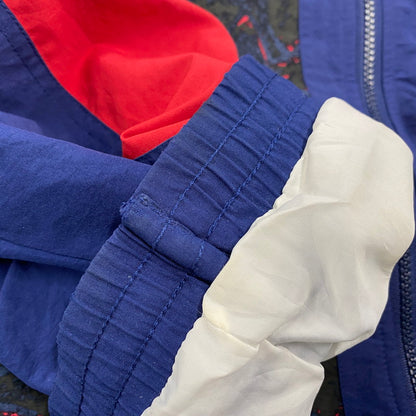 【中古品】【メンズ】 OLD ADIDAS オールド アディダス 万国旗タグ SIDE LINE ZIPUP NYLON JACKET サイド ライン ジップアップ ナイロン ジャケット アウター 146-260417-kh-09-izu サイズ：F 180 カラー：マルチ 万代Net店