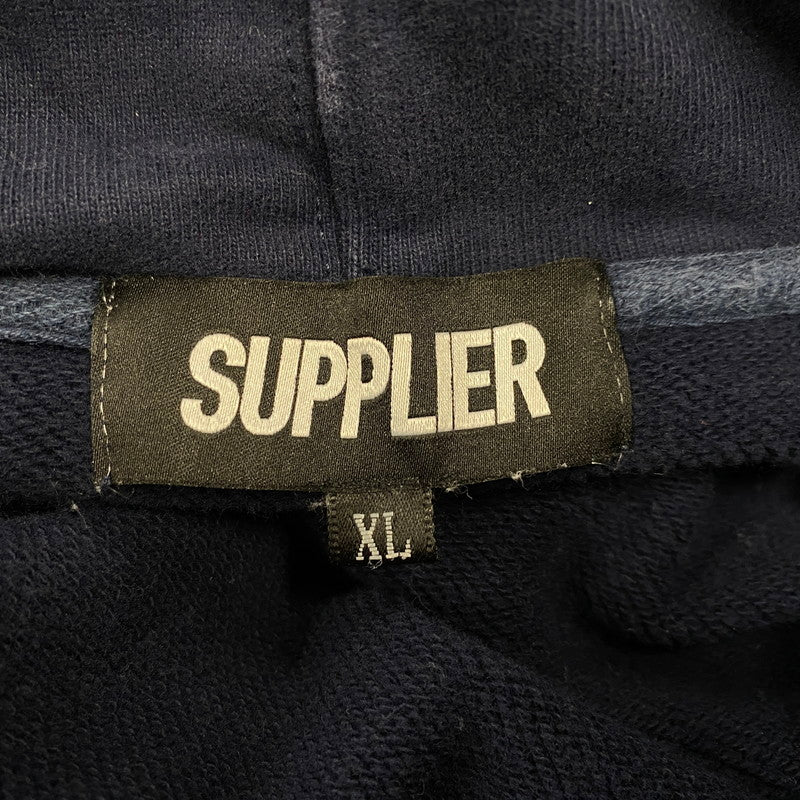 【現状渡し品】【メンズ】 SUPPLIER サプライヤー DISCO HOODIE ディスコ フーディー トップス 長袖 142-260413-cs-19-izu サイズ：XL カラー：ネイビー 万代Net店