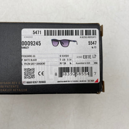 【中古美品】【メンズ/レディース】 OO9245-D054 FROGSKINS SUNGLASSES フロッグスキン サングラス 203-260413-cs-14-izu サイズ：54口17-138 カラー：ブラック 万代Net店
