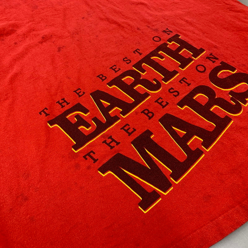 【中古品】【メンズ】 MICHAEL JORDAN＆SPIKE LEE マイケルジョーダン×スパイクリー USA製 THE BEST ON EARTH MARS TEE ザ ベスト オン アース マーズ ティー トップス 半袖 146-260413-cs-04-izu サイズ：XL カラー：レッド 万代Net店