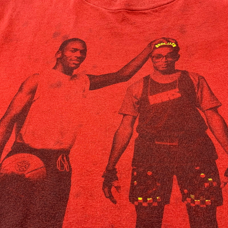 【中古品】【メンズ】 MICHAEL JORDAN＆SPIKE LEE マイケルジョーダン×スパイクリー USA製 THE BEST ON EARTH MARS TEE ザ ベスト オン アース マーズ ティー トップス 半袖 146-260413-cs-04-izu サイズ：XL カラー：レッド 万代Net店