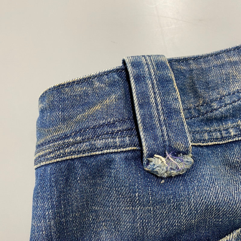 【中古品】【メンズ】 DIESEL ディーゼル CRUSHED GIMMICK WIDE DENIM PANTS クラッシュド ギミック ワイド デニム パンツ ボトムス ズボン 152-260413-cs-16-izu サイズ：32 カラー：インディゴ 万代Net店