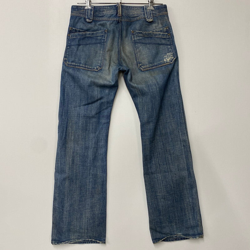 【中古品】【メンズ】 DIESEL ディーゼル CRUSHED GIMMICK WIDE DENIM PANTS クラッシュド ギミック ワイド デニム パンツ ボトムス ズボン 152-260413-cs-16-izu サイズ：32 カラー：インディゴ 万代Net店