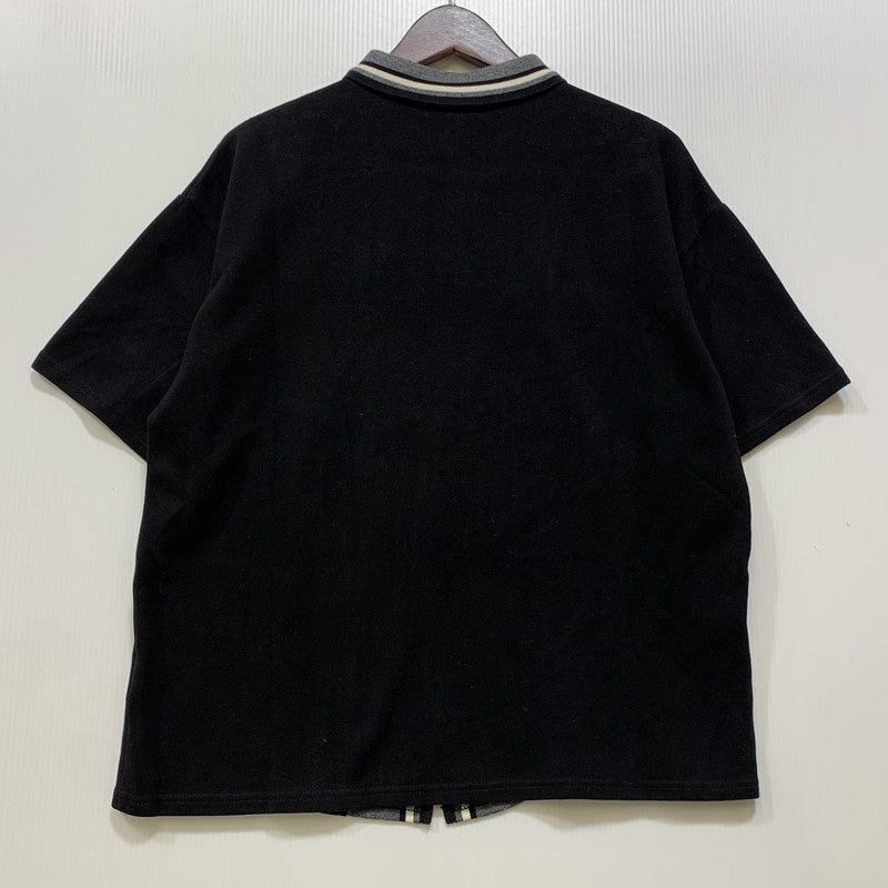 【中古品】【メンズ】 XLARGE エクストララージ 101232014007 KNIT ZIP UP SHIRT ニット ジップ アップ シャツ トップス 半袖 142-260730-cs-16-izu サイズ：S カラー：ブラック 万代Net店