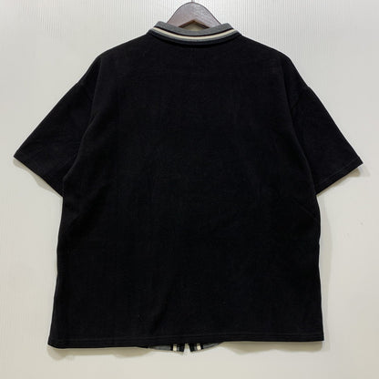 【中古品】【メンズ】 XLARGE エクストララージ 101232014007 KNIT ZIP UP SHIRT ニット ジップ アップ シャツ トップス 半袖 142-260730-cs-16-izu サイズ：S カラー：ブラック 万代Net店