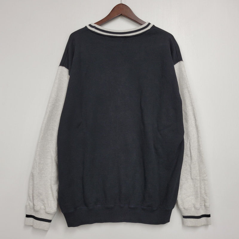 【中古品】【メンズ】 XLARGE エクストララージ 101233012025 RETRO CREWNECK SWEAT レトロ クルーネック スウェット トップス 142-260605-kh-12-izu サイズ：L カラー：ブラック×ホワイト 万代Net店