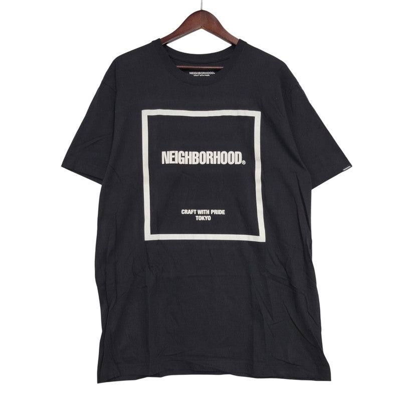 【中古品】【メンズ】 NEIGHBORHOOD ネイバーフッド SPOT. TEE Tシャツ ロゴ 半袖 トップス 142-260416-as-05-izu サイズ：L カラー：ブラック 万代Net店