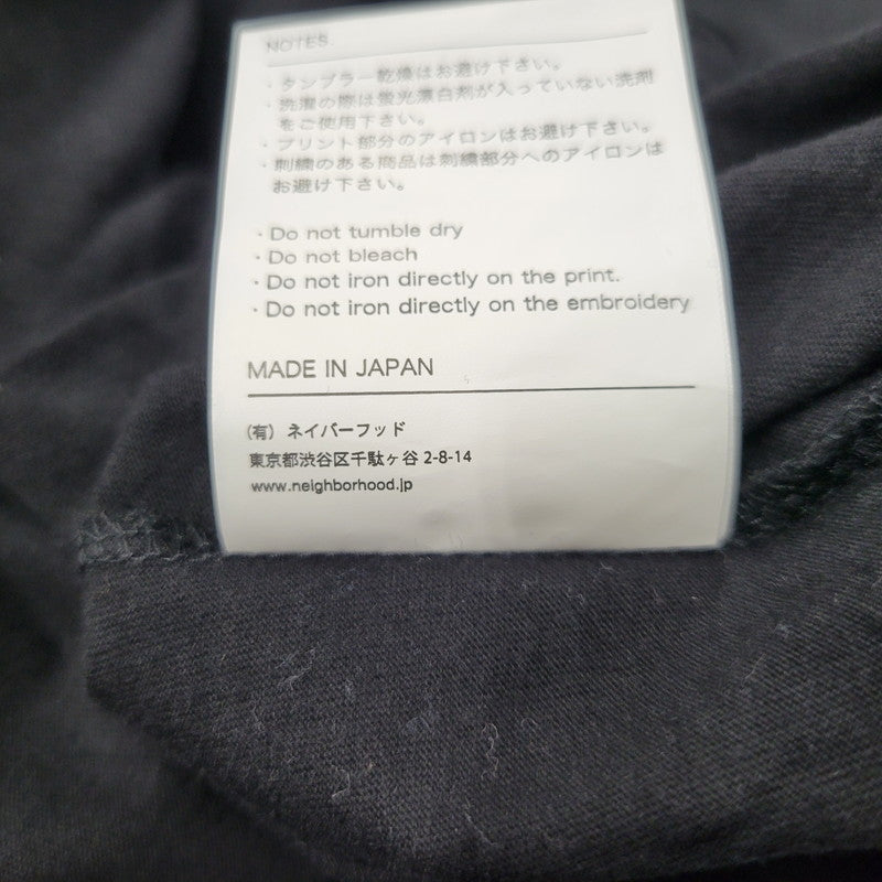 【中古品】【メンズ】 NEIGHBORHOOD ネイバーフッド SPOT. TEE Tシャツ ロゴ 半袖 トップス 142-260416-as-05-izu サイズ：L カラー：ブラック 万代Net店