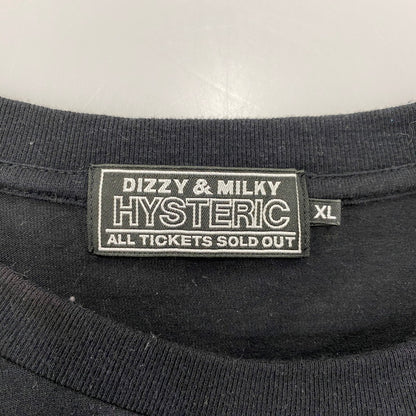 【中古品】【メンズ】 HYSTERIC GLAMOUR ヒステリックグラマー 02221CT04 CAR LOGO CAMERA GIRL SS TEE カー ロゴ カメラ ガール ショートスリーブ Tシャツ トップス 半袖 140-260414-kh-12-izu サイズ：XL カラー：ブラック 万代Net店