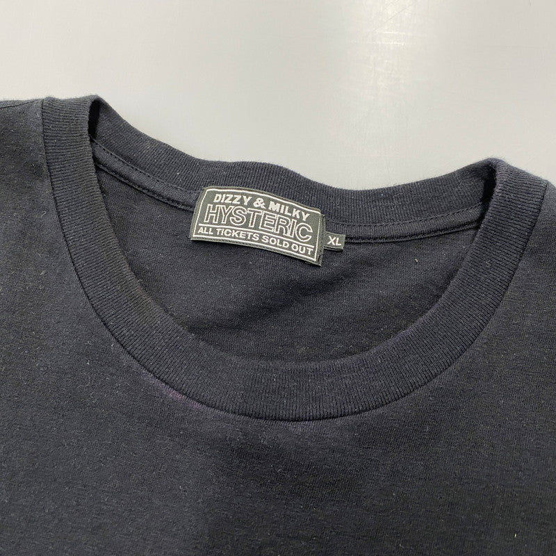 【中古品】【メンズ】 HYSTERIC GLAMOUR ヒステリックグラマー 02221CT04 CAR LOGO CAMERA GIRL SS TEE カー ロゴ カメラ ガール ショートスリーブ Tシャツ トップス 半袖 140-260414-kh-12-izu サイズ：XL カラー：ブラック 万代Net店