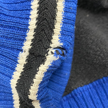【中古品】【メンズ】 OLD CHAMPION オールド チャンピオン メキシコ製 RIB LINE SWEATSHIRT リブ ライン スウェットシャツ トップス 146-260417-kh-07-izu サイズ：M カラー：ブラック系×ブルー 万代Net店