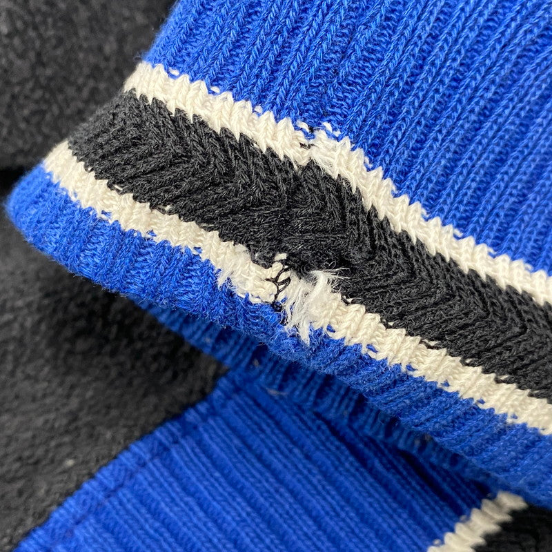 【中古品】【メンズ】 OLD CHAMPION オールド チャンピオン メキシコ製 RIB LINE SWEATSHIRT リブ ライン スウェットシャツ トップス 146-260417-kh-07-izu サイズ：M カラー：ブラック系×ブルー 万代Net店