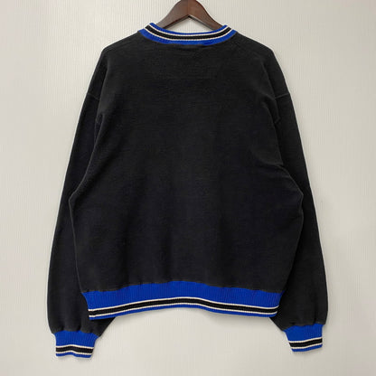 【中古品】【メンズ】 OLD CHAMPION オールド チャンピオン メキシコ製 RIB LINE SWEATSHIRT リブ ライン スウェットシャツ トップス 146-260417-kh-07-izu サイズ：M カラー：ブラック系×ブルー 万代Net店