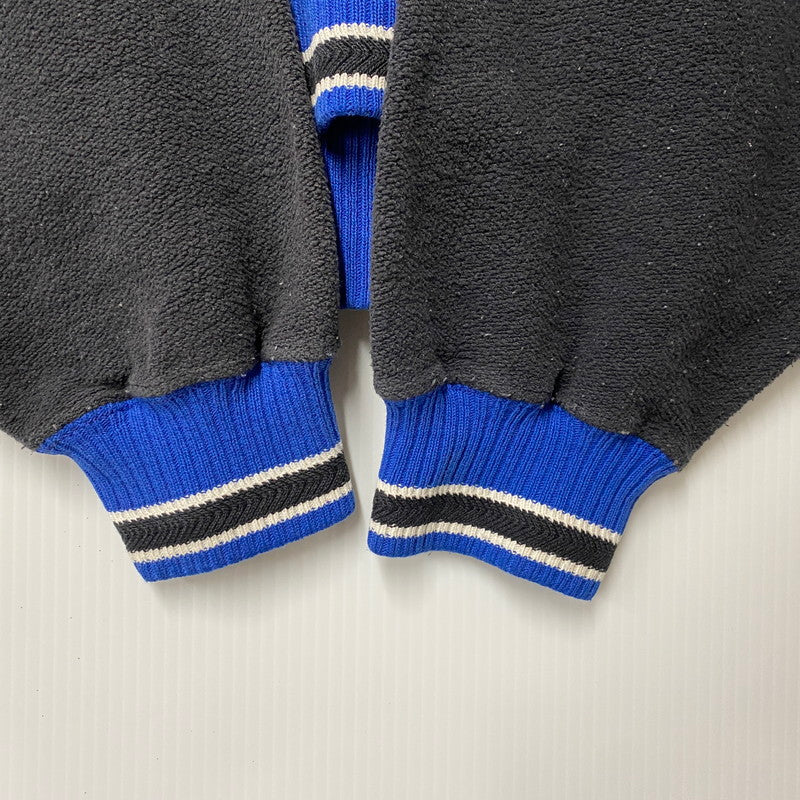 【中古品】【メンズ】 OLD CHAMPION オールド チャンピオン メキシコ製 RIB LINE SWEATSHIRT リブ ライン スウェットシャツ トップス 146-260417-kh-07-izu サイズ：M カラー：ブラック系×ブルー 万代Net店