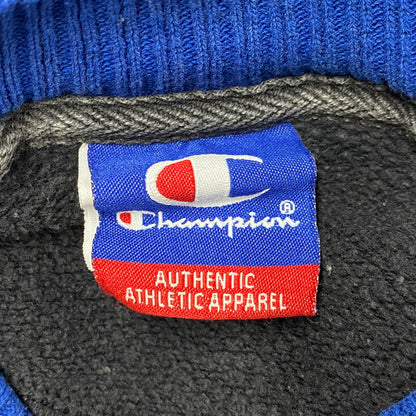【中古品】【メンズ】 OLD CHAMPION オールド チャンピオン メキシコ製 RIB LINE SWEATSHIRT リブ ライン スウェットシャツ トップス 146-260417-kh-07-izu サイズ：M カラー：ブラック系×ブルー 万代Net店