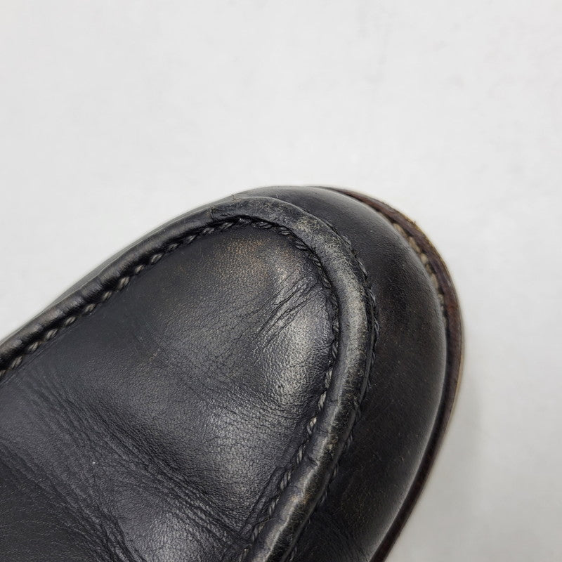 【現状渡し品】【メンズ】 Chippewa チペワ 25061 刺繍白タグ USA製 6INCH MOC BOOTS RETRO 6インチ モック ブーツ レトロ 靴 164-260416-kh-15-izu サイズ：9 1/2 カラー：ブラック 万代Net店