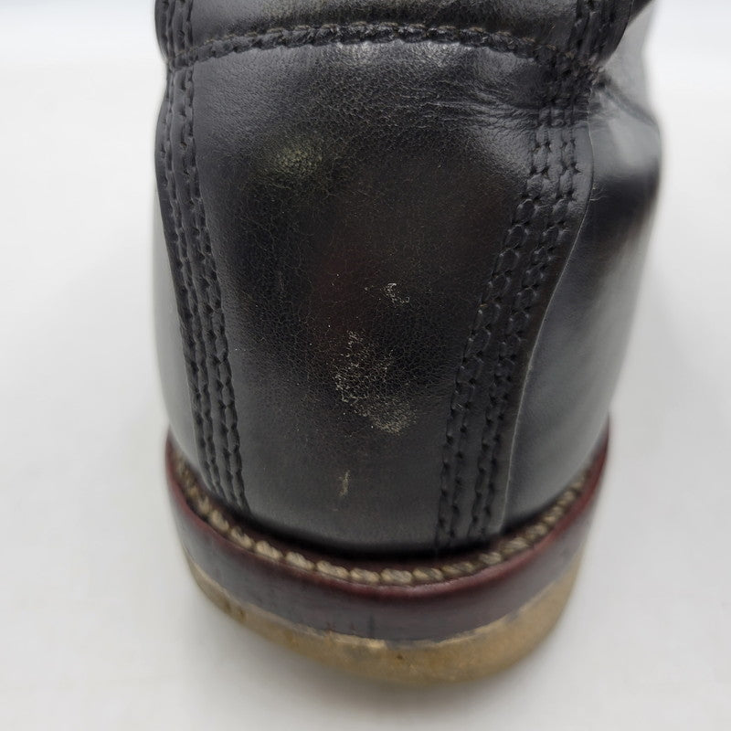 【現状渡し品】【メンズ】 Chippewa チペワ 25061 刺繍白タグ USA製 6INCH MOC BOOTS RETRO 6インチ モック ブーツ レトロ 靴 164-260416-kh-15-izu サイズ：9 1/2 カラー：ブラック 万代Net店