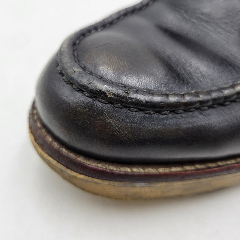 【現状渡し品】【メンズ】 Chippewa チペワ 25061 刺繍白タグ USA製 6INCH MOC BOOTS RETRO 6インチ モック ブーツ レトロ 靴 164-260416-kh-15-izu サイズ：9 1/2 カラー：ブラック 万代Net店