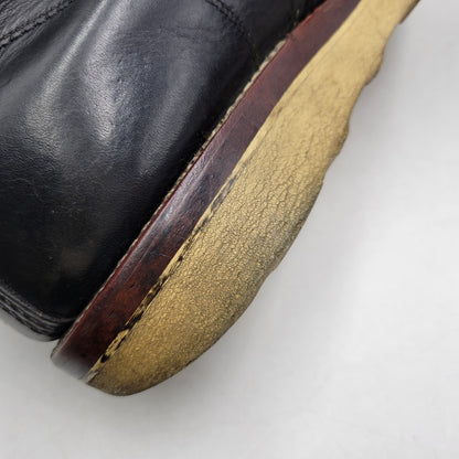 【現状渡し品】【メンズ】 Chippewa チペワ 25061 刺繍白タグ USA製 6INCH MOC BOOTS RETRO 6インチ モック ブーツ レトロ 靴 164-260416-kh-15-izu サイズ：9 1/2 カラー：ブラック 万代Net店