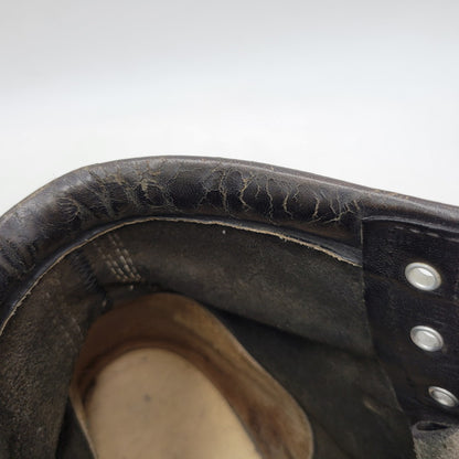 【現状渡し品】【メンズ】 Chippewa チペワ 25061 刺繍白タグ USA製 6INCH MOC BOOTS RETRO 6インチ モック ブーツ レトロ 靴 164-260416-kh-15-izu サイズ：9 1/2 カラー：ブラック 万代Net店