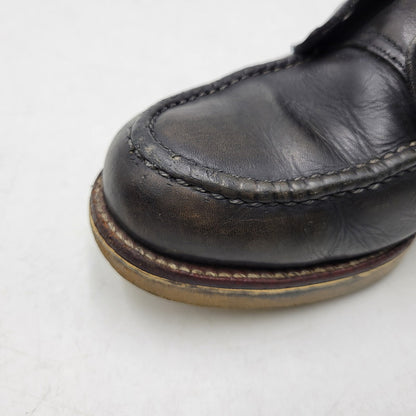 【現状渡し品】【メンズ】 Chippewa チペワ 25061 刺繍白タグ USA製 6INCH MOC BOOTS RETRO 6インチ モック ブーツ レトロ 靴 164-260416-kh-15-izu サイズ：9 1/2 カラー：ブラック 万代Net店
