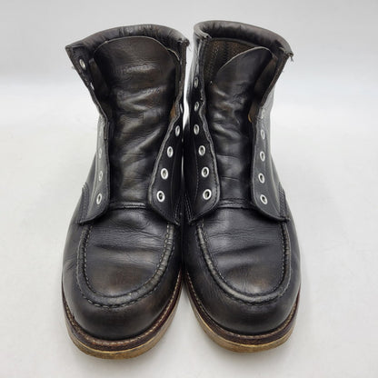【現状渡し品】【メンズ】 Chippewa チペワ 25061 刺繍白タグ USA製 6INCH MOC BOOTS RETRO 6インチ モック ブーツ レトロ 靴 164-260416-kh-15-izu サイズ：9 1/2 カラー：ブラック 万代Net店