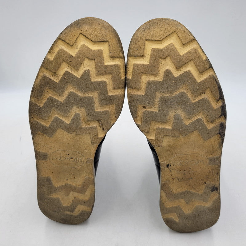 【現状渡し品】【メンズ】 Chippewa チペワ 25061 刺繍白タグ USA製 6INCH MOC BOOTS RETRO 6インチ モック ブーツ レトロ 靴 164-260416-kh-15-izu サイズ：9 1/2 カラー：ブラック 万代Net店