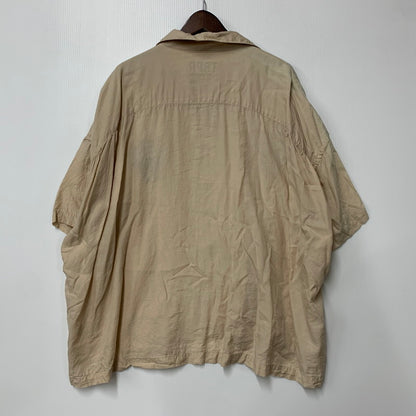 【中古品】【メンズ】 TIGHTBOOTH PRODUCTION タイトブース プロダクション OPEN COLLAR オープン カラーSS ショートスリーブ SHIRTシャツ トップス 半袖 142-260415-ya-03-izu サイズ：XL カラー：BEIGE 万代Net店
