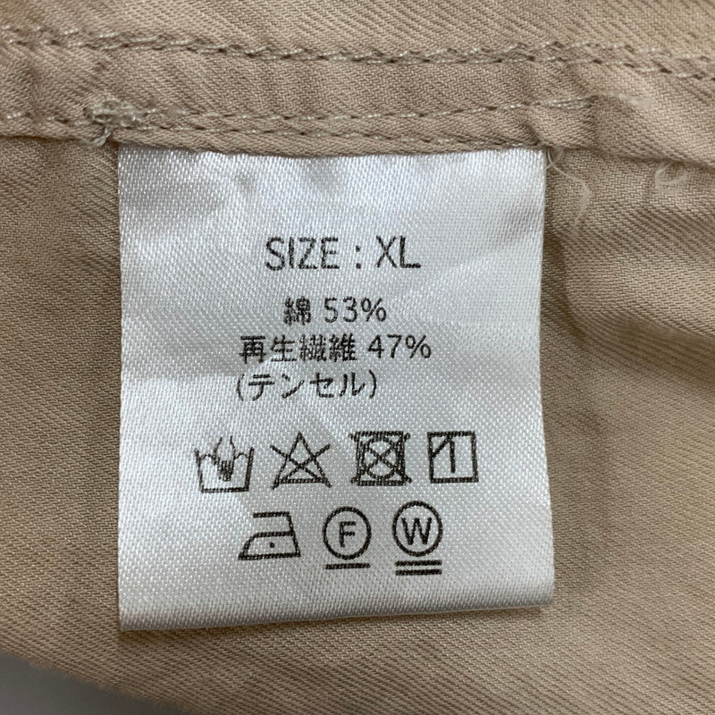 【中古品】【メンズ】 TIGHTBOOTH PRODUCTION タイトブース プロダクション OPEN COLLAR オープン カラーSS ショートスリーブ SHIRTシャツ トップス 半袖 142-260415-ya-03-izu サイズ：XL カラー：BEIGE 万代Net店