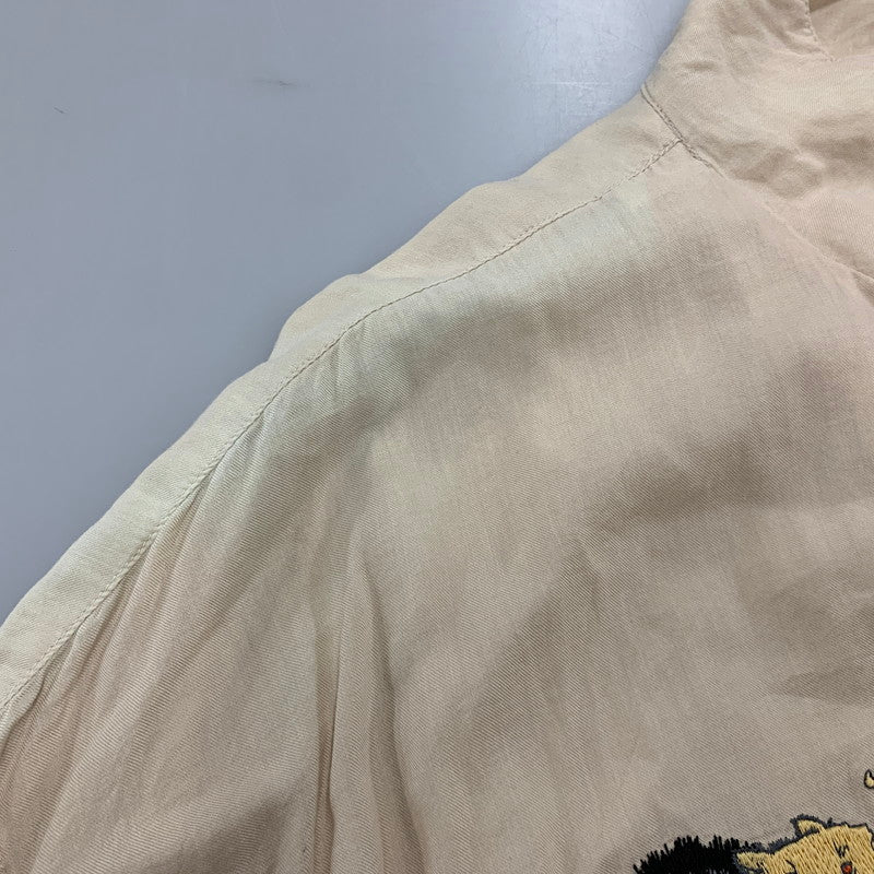 【中古品】【メンズ】 TIGHTBOOTH PRODUCTION タイトブース プロダクション OPEN COLLAR オープン カラーSS ショートスリーブ SHIRTシャツ トップス 半袖 142-260415-ya-03-izu サイズ：XL カラー：BEIGE 万代Net店