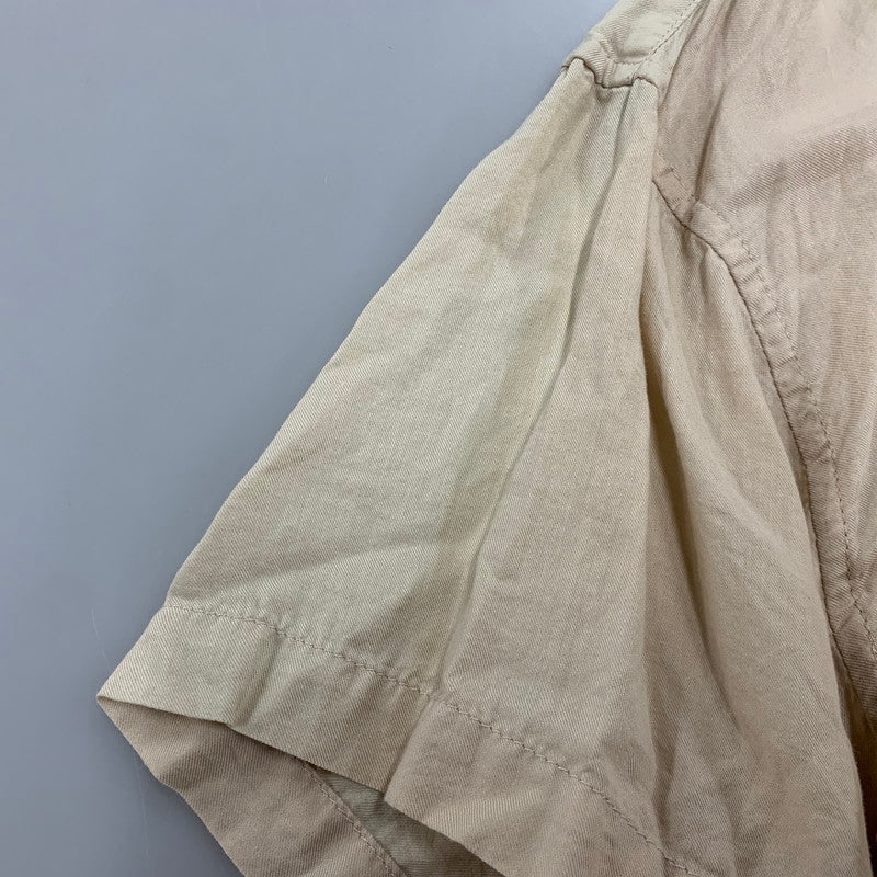 【中古品】【メンズ】 TIGHTBOOTH PRODUCTION タイトブース プロダクション OPEN COLLAR オープン カラーSS ショートスリーブ SHIRTシャツ トップス 半袖 142-260415-ya-03-izu サイズ：XL カラー：BEIGE 万代Net店