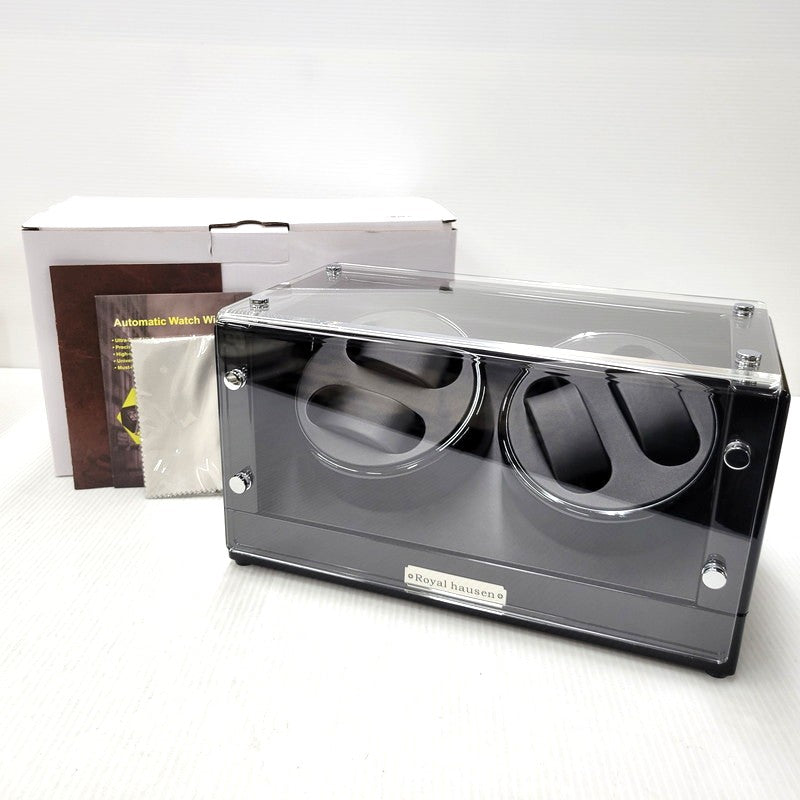 【中古品】【メンズ/レディース】 ROYAL HAUSEN ロイヤルハウゼン WATCH WINDER ウォッチ ワインダー 208-260416-kh-07-izu カラー：ブラック 万代Net店