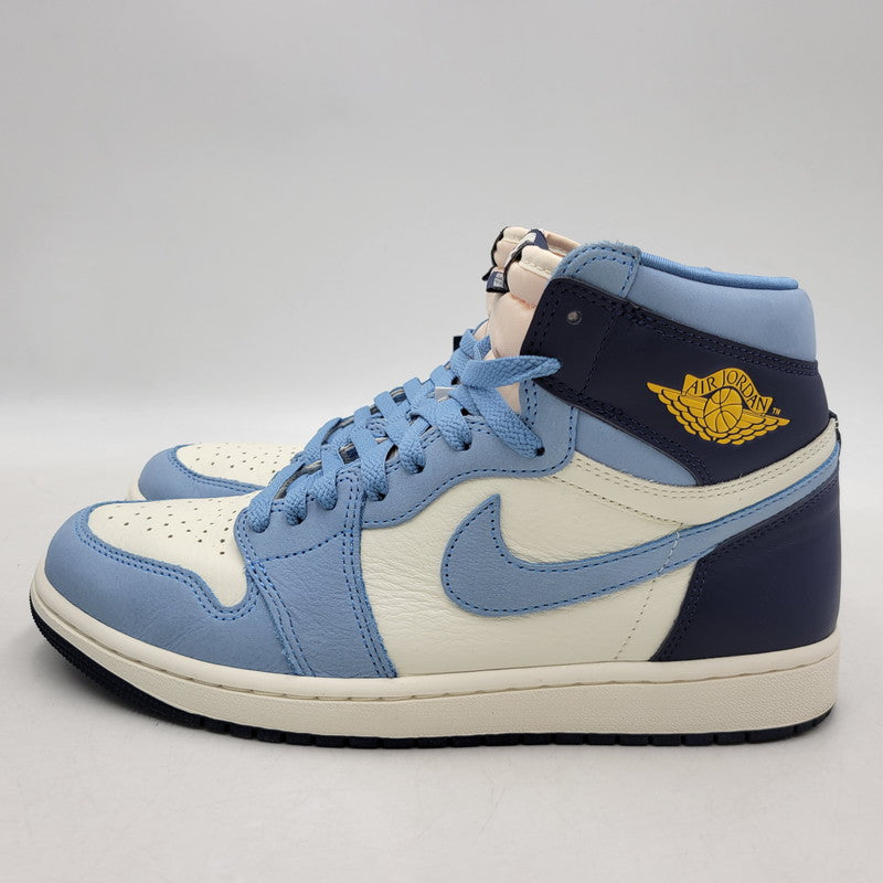 【中古品】【メンズ】 NIKE ナイキ FD2596-400 WOMEN'S AIR JORDAN 1 RETRO HIGH OG ウィメンズ エア ジョーダン 1 レトロ ハイ OG ファースト イン フライト スニーカー 靴 160-260416-kh-09-izu サイズ：27.5 カラー：UNIVERSITY BLUE/UNIVERSITY GOLD-SAIL 万代Net店