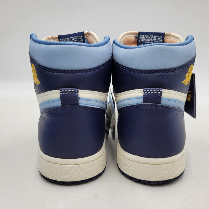 【中古品】【メンズ】 NIKE ナイキ FD2596-400 WOMEN'S AIR JORDAN 1 RETRO HIGH OG ウィメンズ エア ジョーダン 1 レトロ ハイ OG ファースト イン フライト スニーカー 靴 160-260416-kh-09-izu サイズ：27.5 カラー：UNIVERSITY BLUE/UNIVERSITY GOLD-SAIL 万代Net店