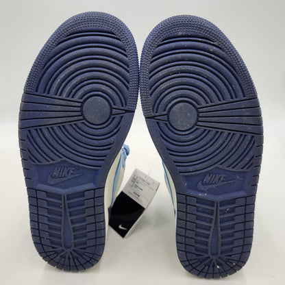 【中古品】【メンズ】 NIKE ナイキ FD2596-400 WOMEN'S AIR JORDAN 1 RETRO HIGH OG ウィメンズ エア ジョーダン 1 レトロ ハイ OG ファースト イン フライト スニーカー 靴 160-260416-kh-09-izu サイズ：27.5 カラー：UNIVERSITY BLUE/UNIVERSITY GOLD-SAIL 万代Net店