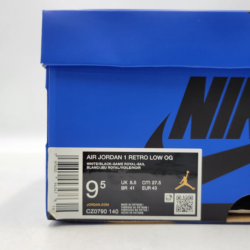 【中古品】【メンズ】 NIKE ナイキ CZ0790-140 AIR JORDAN 1 RETRO LOW OG GAME ROYAL エア ジョーダン 1 レトロ ロー OG ゲームロイヤル スニーカー 靴 160-260416-kh-10-izu サイズ：27.5 カラー：WHITE/BLACK-GAME ROYAL-SAIL 万代Net店