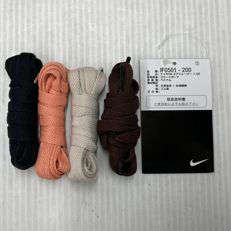 【中古品】【メンズ】 NIKE SB ナイキエスビー × ARTS REC アーツレック AIR TRAINER 1 QS IF0501-200 エア トレーナー 1 QS スニーカー シューズ 靴 160-260416-as-03-izu サイズ：27.5cm カラー：LIMESTONE/PINK QUARTZ-EARTH 万代Net店