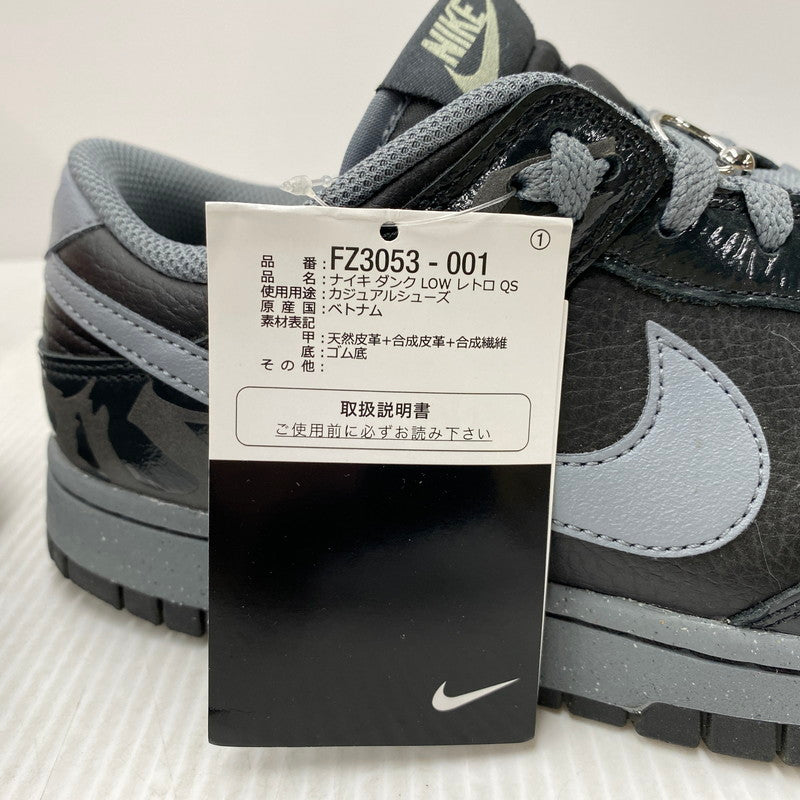 【中古品】【メンズ】 NIKE ナイキ DUNK LOW RETRO QS FZ3053-001 ダンク ロー レトロ QS スニーカー シューズ 靴 160-260416-as-02-izu サイズ：27.5cm カラー：OFF NOIR/COOL GREY-BLACK 万代Net店