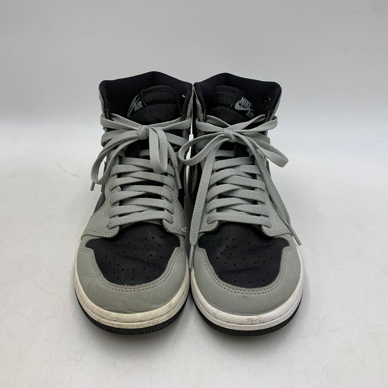 【中古品】【メンズ】 NIKE ナイキ 555088-035 AIR JORDAN 1 HIGH OG SHADOW 2.0 エア ジョーダン ハイ シャドウ 2.0 スニーカー 靴 160-260416-kh-17-izu サイズ：26.5 カラー：BLACK/LIGHT SMOKE GREY/WHITE 万代Net店