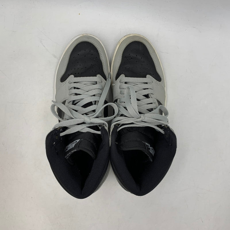 【中古品】【メンズ】 NIKE ナイキ 555088-035 AIR JORDAN 1 HIGH OG SHADOW 2.0 エア ジョーダン ハイ シャドウ 2.0 スニーカー 靴 160-260416-kh-17-izu サイズ：26.5 カラー：BLACK/LIGHT SMOKE GREY/WHITE 万代Net店