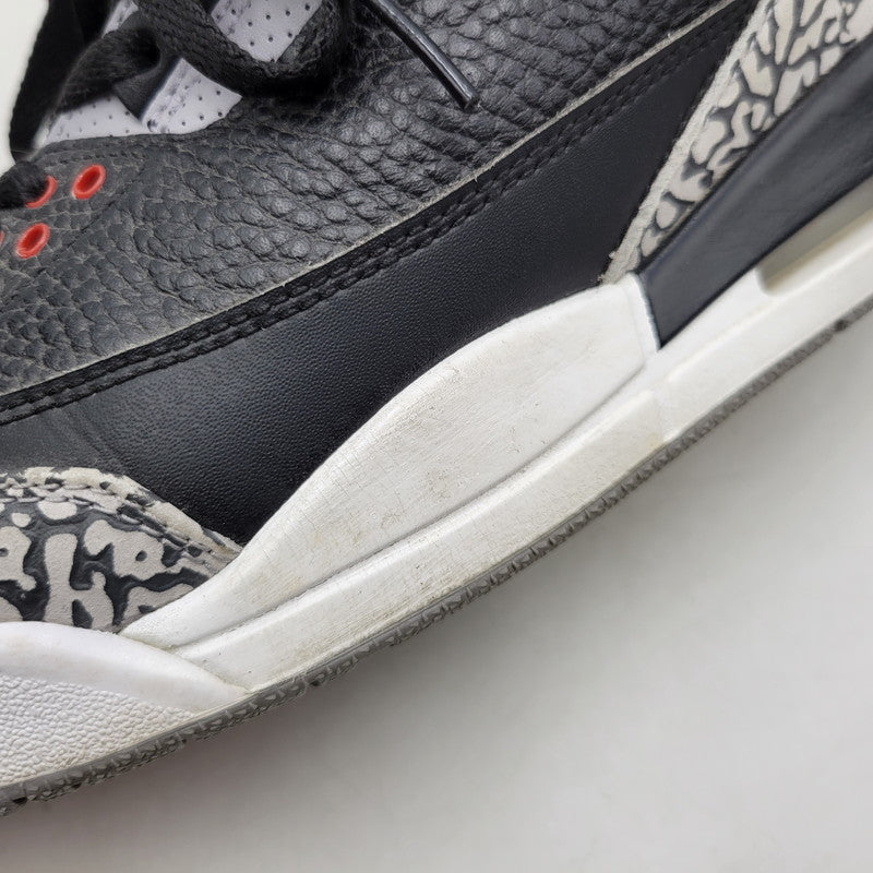 【中古品】【メンズ】 AIR JORDAN 3 RETRO OG 854262-001 エア ジョーダン 3 レトロ OG スニーカー シューズ 靴 160-260417-as-09-izu サイズ：28cm カラー：BLACK/FIRE RED-CEMENT GREY 万代Net店