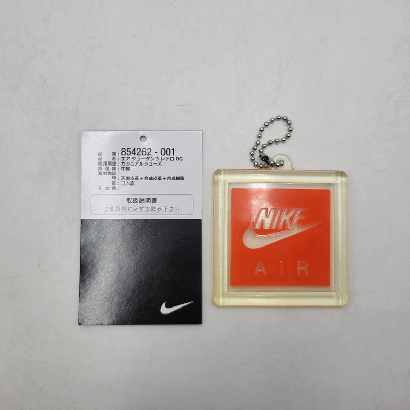 【中古品】【メンズ】 AIR JORDAN 3 RETRO OG 854262-001 エア ジョーダン 3 レトロ OG スニーカー シューズ 靴 160-260417-as-09-izu サイズ：28cm カラー：BLACK/FIRE RED-CEMENT GREY 万代Net店