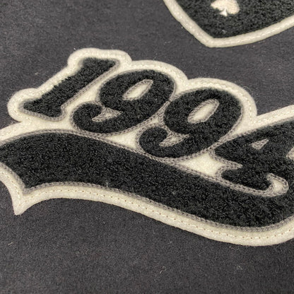 【中古品】【メンズ】 NEIGHBORHOOD ネイバーフッド 252SZNH-JKM03S STADIUM JACKET スタジアムジャケット スタジャン アウター 142-260417-kh-06-izu サイズ：L カラー：ブラック×ホワイト 万代Net店