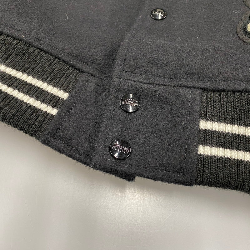 【中古品】【メンズ】 NEIGHBORHOOD ネイバーフッド 252SZNH-JKM03S STADIUM JACKET スタジアムジャケット スタジャン アウター 142-260417-kh-06-izu サイズ：L カラー：ブラック×ホワイト 万代Net店