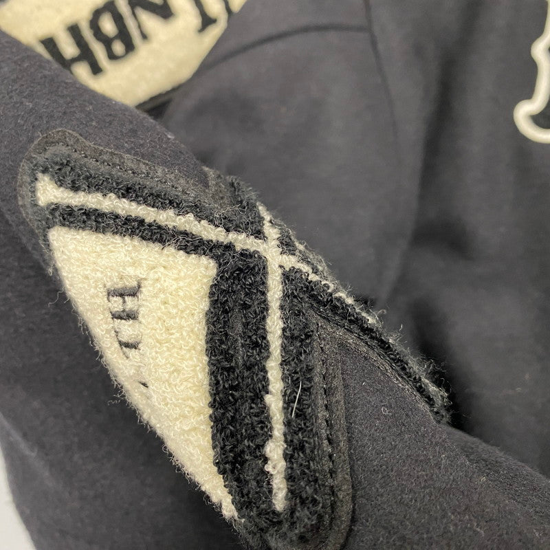 【中古品】【メンズ】 NEIGHBORHOOD ネイバーフッド 252SZNH-JKM03S STADIUM JACKET スタジアムジャケット スタジャン アウター 142-260417-kh-06-izu サイズ：L カラー：ブラック×ホワイト 万代Net店