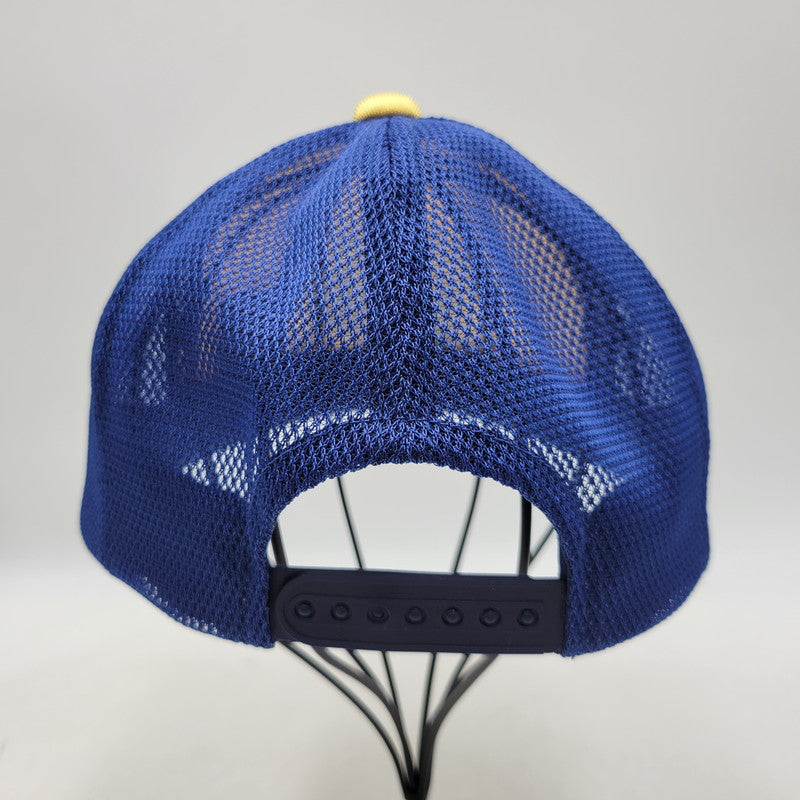 【中古品】【メンズ/レディース】 HYSTERIC GLAMOUR ヒステリックグラマー 01261QH03 グロッシーメッシュキャップ 帽子 185-260420-as-10-izu サイズ：F カラー：イエロー×ネイビー 万代Net店