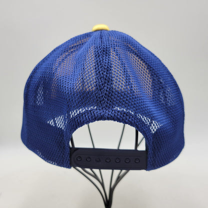 【中古品】【メンズ/レディース】 HYSTERIC GLAMOUR ヒステリックグラマー 01261QH03 グロッシーメッシュキャップ 帽子 185-260420-as-10-izu サイズ：F カラー：イエロー×ネイビー 万代Net店